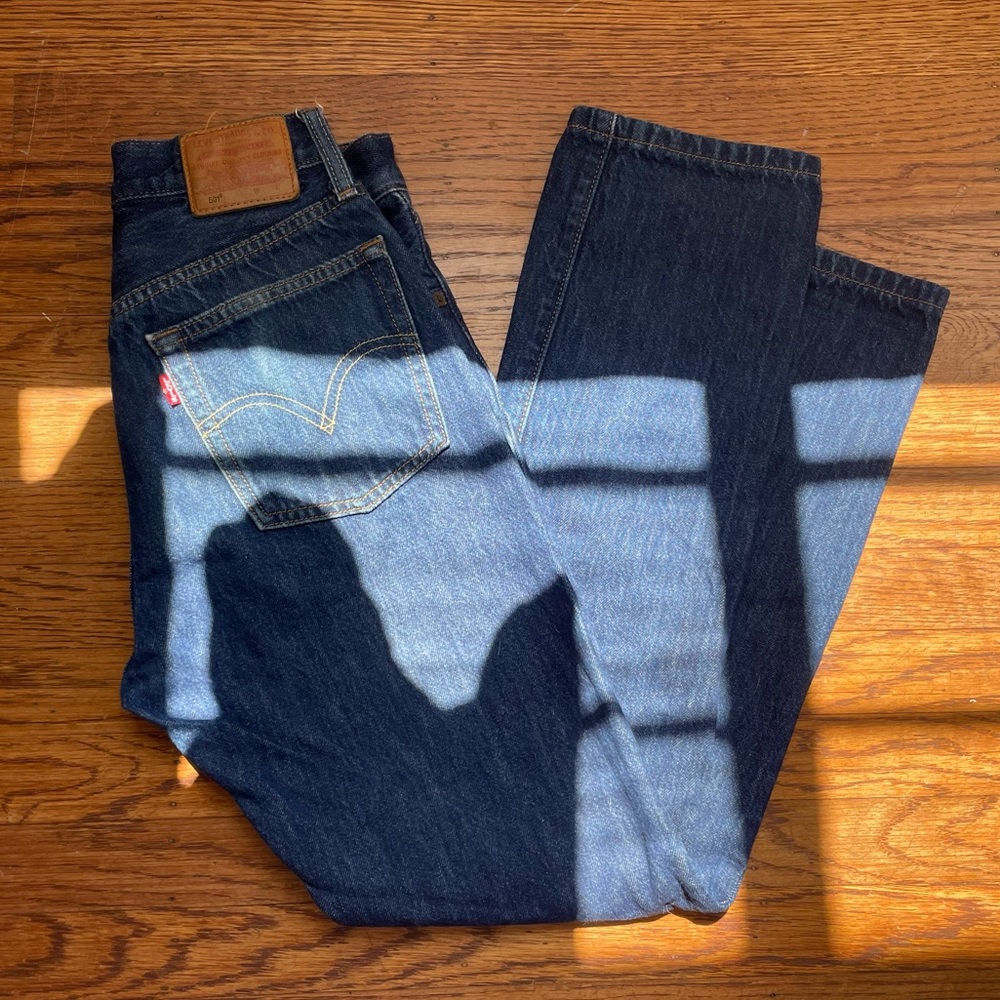 Levi’s 501 straight leg mid rise jeans